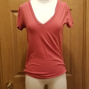Jcrew vintage cotton red tshirt (xs)